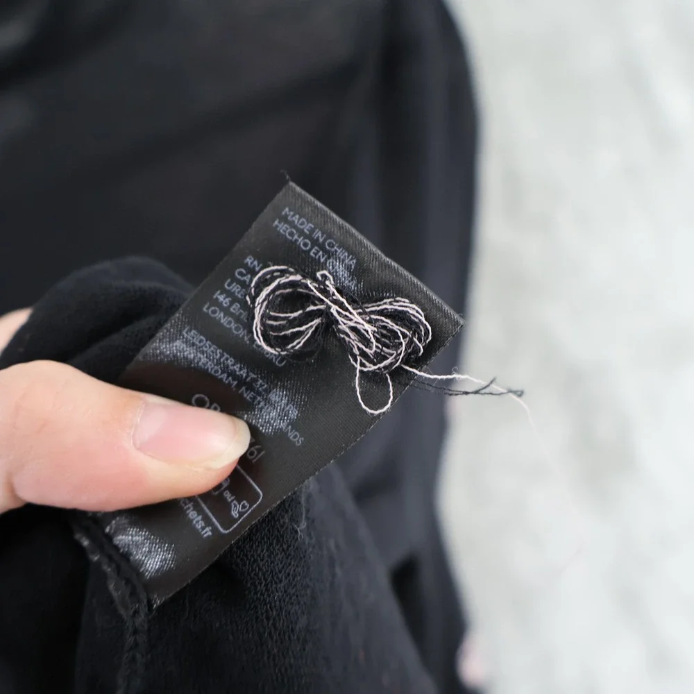 Black Rose-Embroidered Lightweight Sweater - Picture 12 of 16